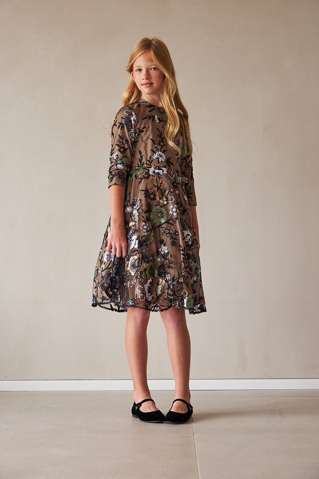 Floral Sequin Dress