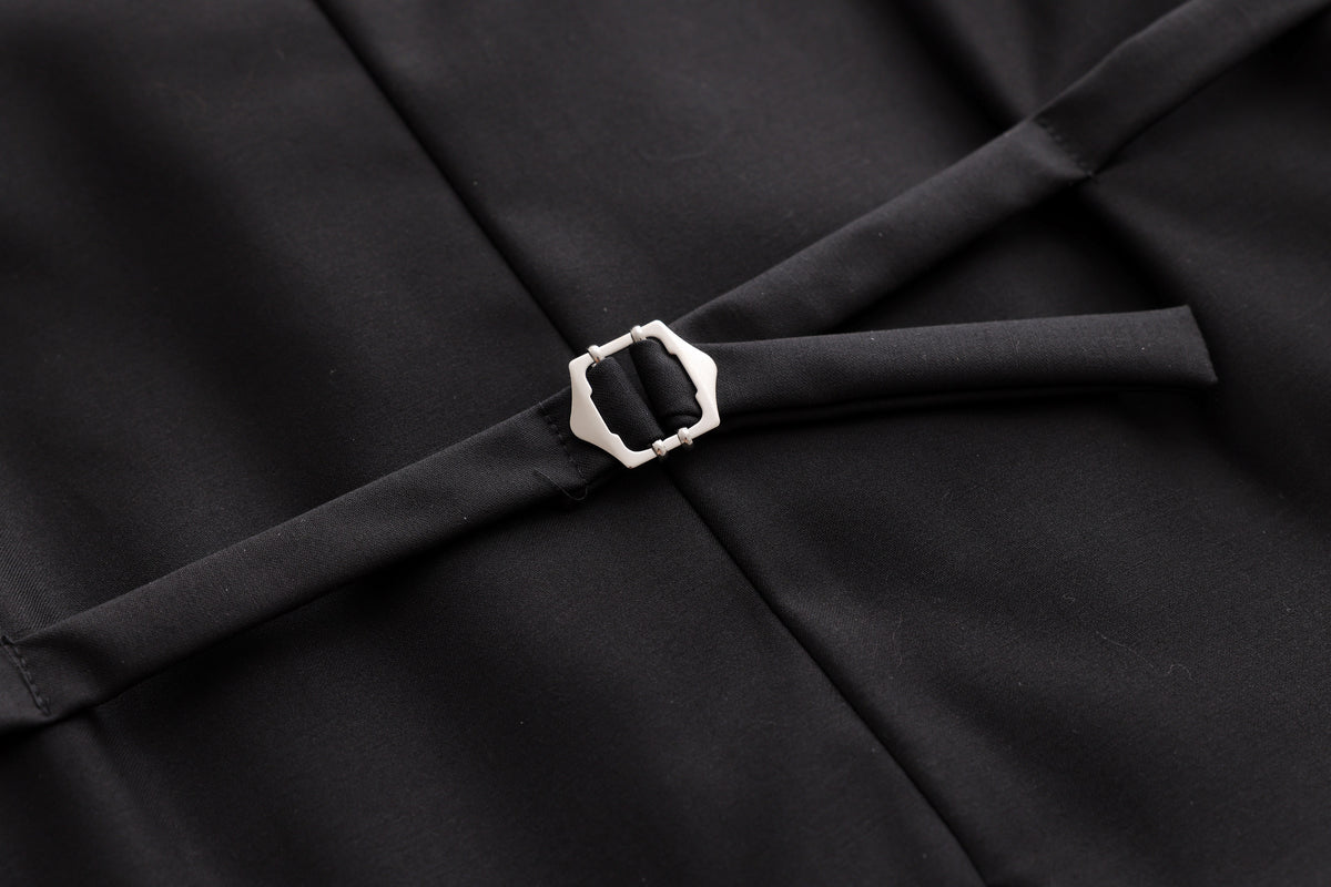 Satin Vest - Black