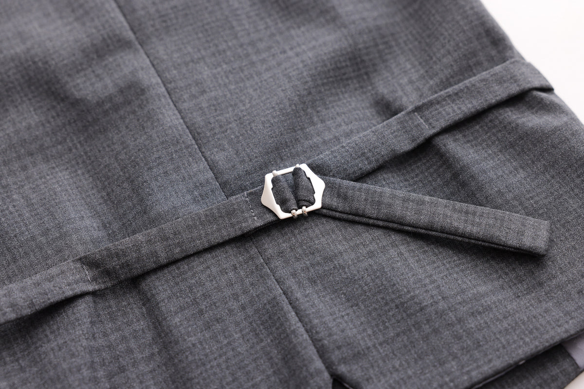 Checkered Vest - Grey