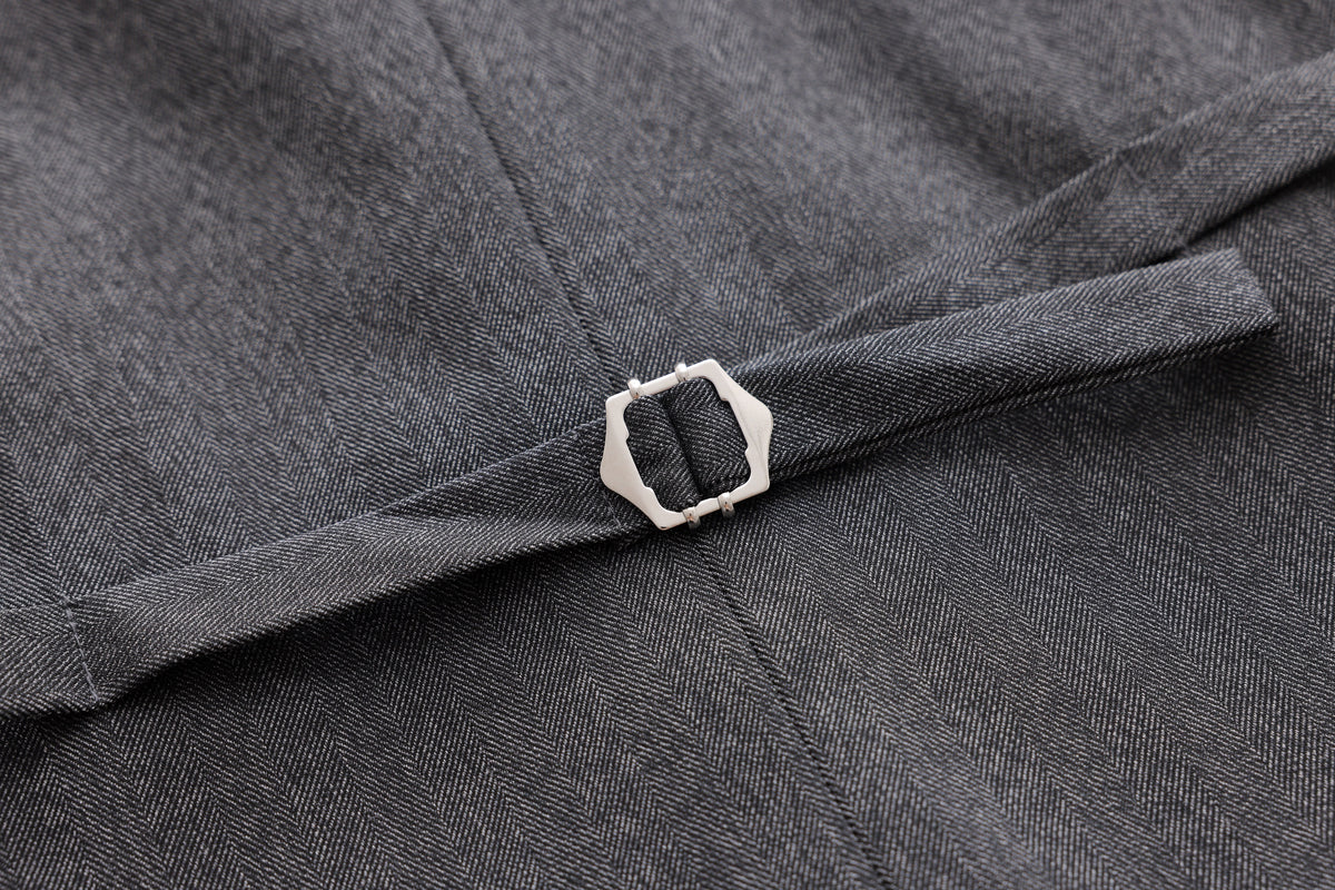 Herringbone Vest - Black