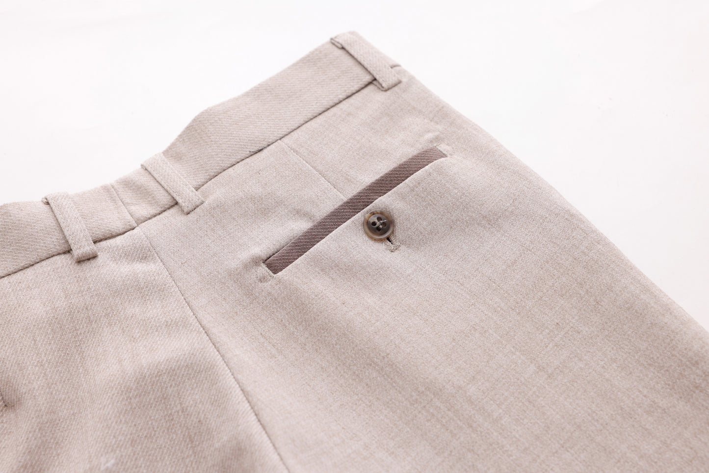 Piping Trousers - Mocha