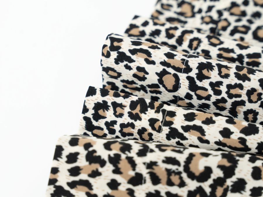 Printed Ruffle Dress - Leopard