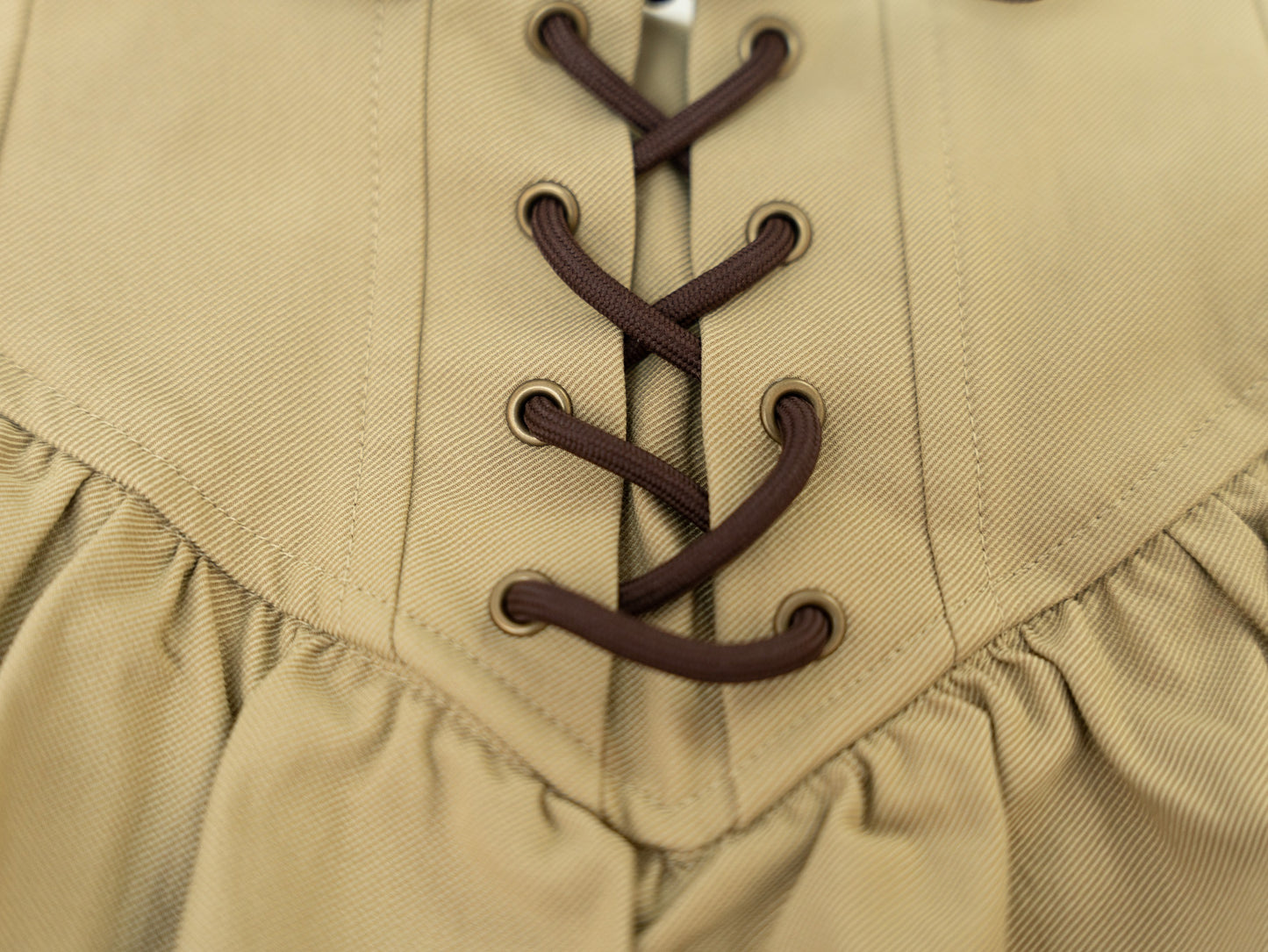 Lace-Up Skirt - Mocha