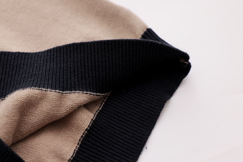 Combination Polo Knit - Mocha