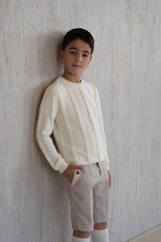 Small-Cable Knit - Cream