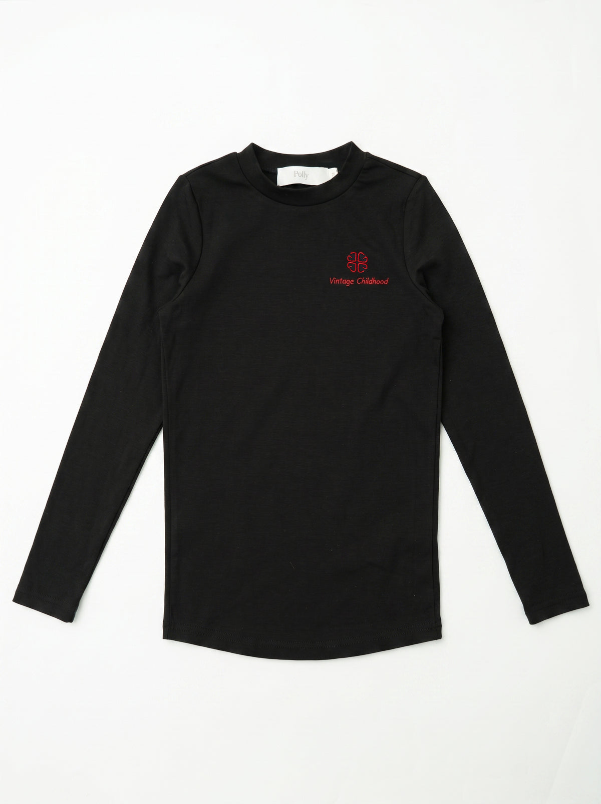 Embroidered Turtleneck - Black