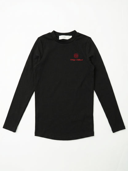 Embroidered Turtleneck - Black
