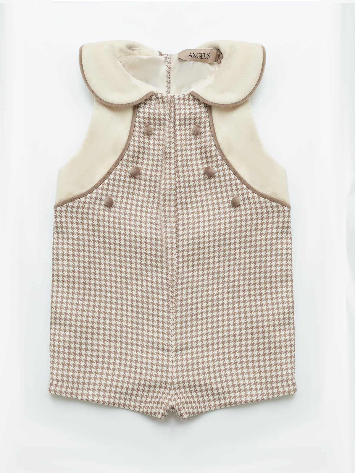 Pepita Romper - Mocha