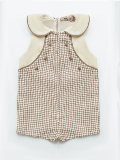 Pepita Romper - Mocha