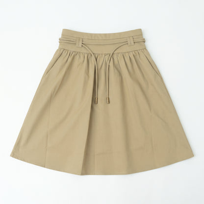 Tie-Front Skirt - Mocha