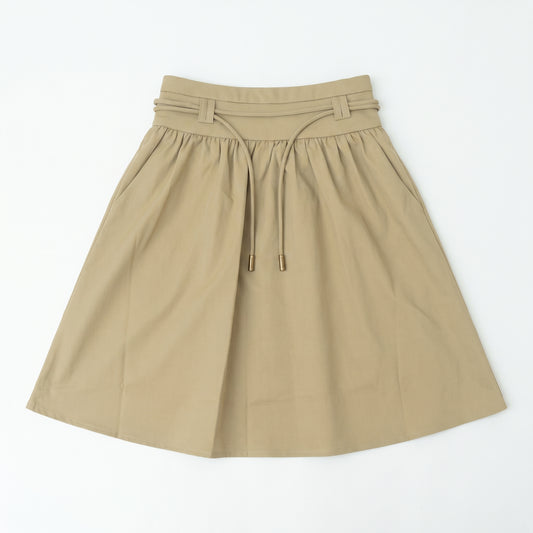Tie-Front Skirt - Mocha