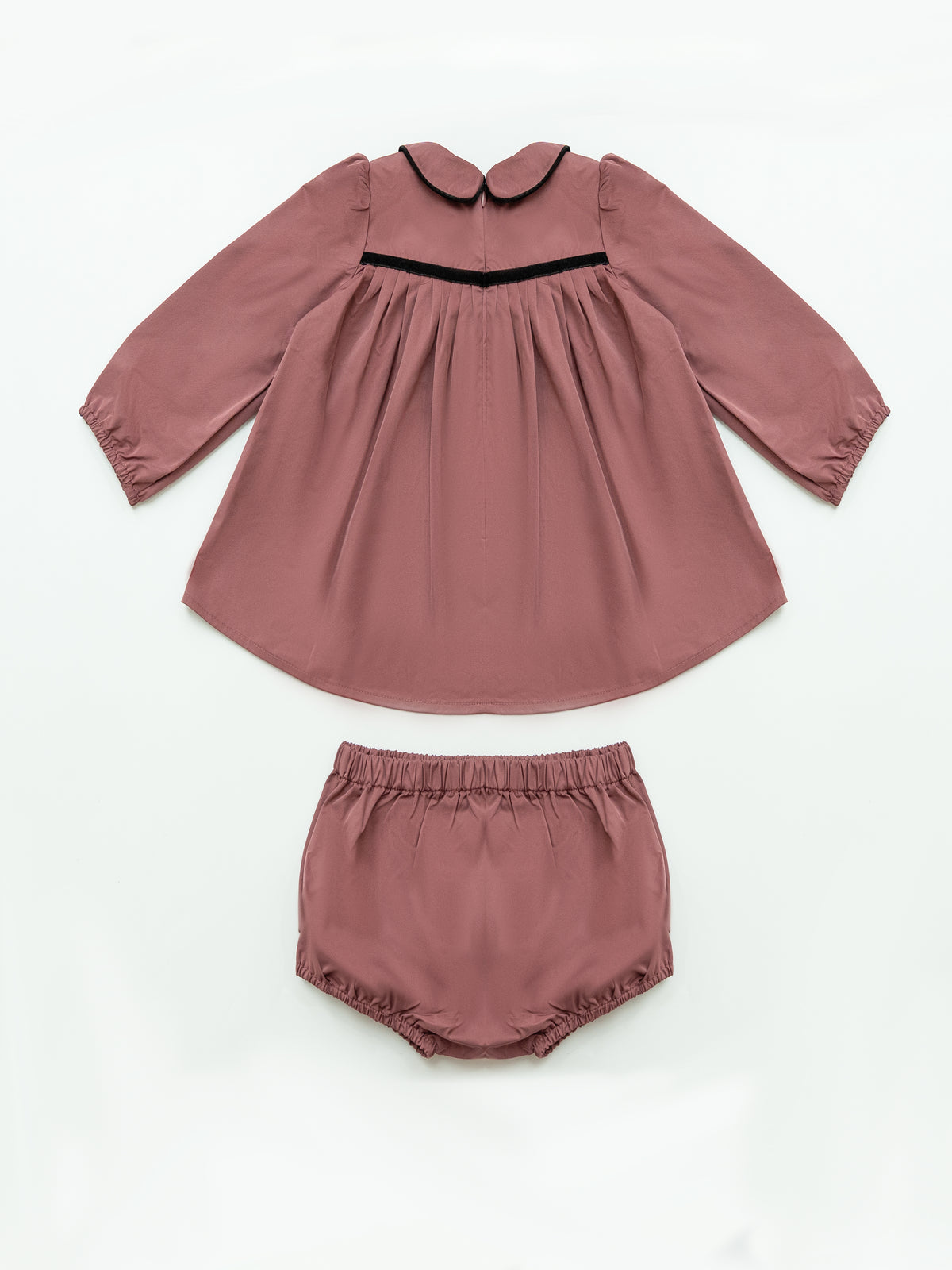Pleated Flared Set - Raspberry