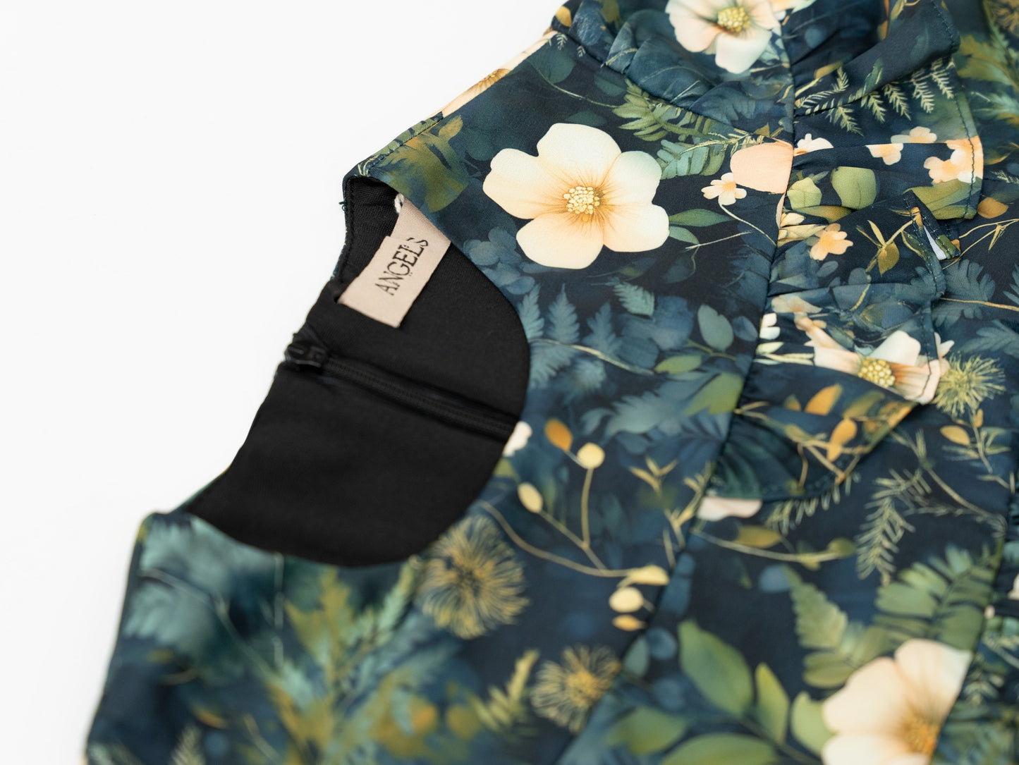 Printed Ruffle Dress - Flowers