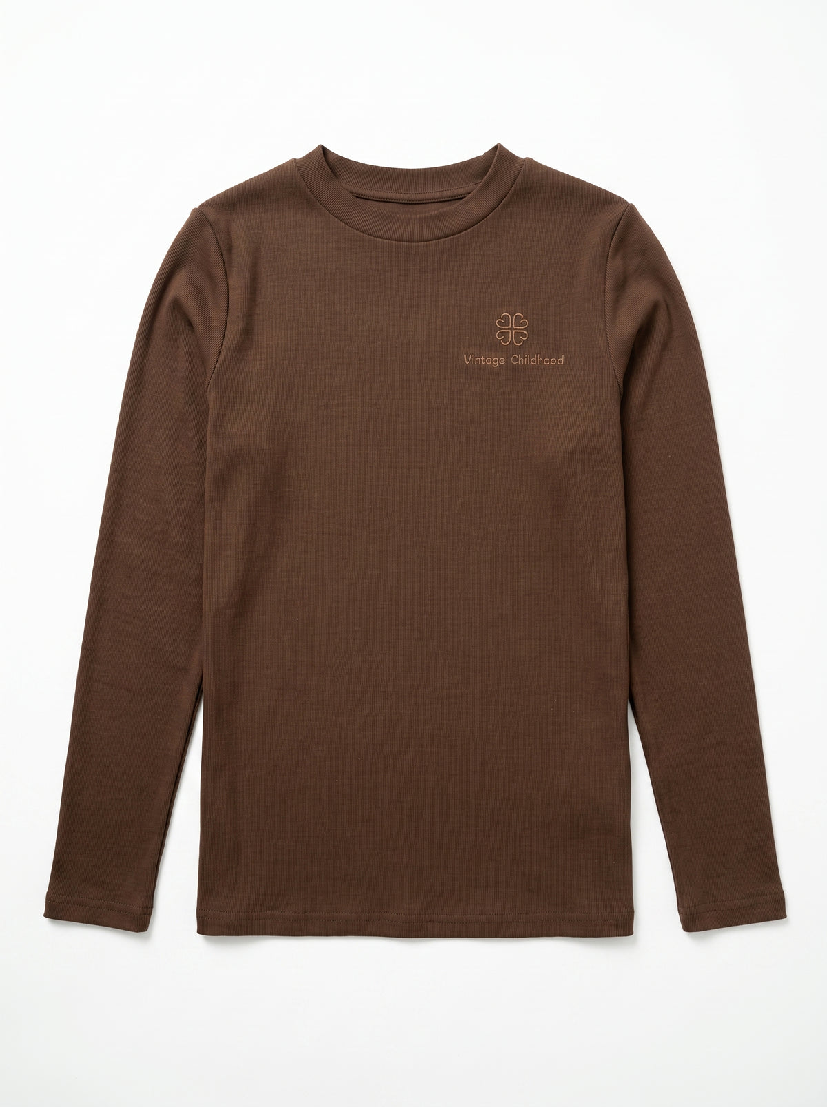 Embroidered Turtleneck - Brown