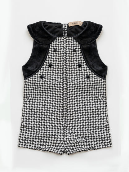 Pepita Romper - Black