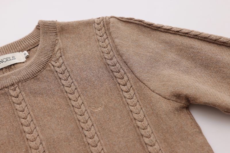 Small-Cable Knit - Mocha