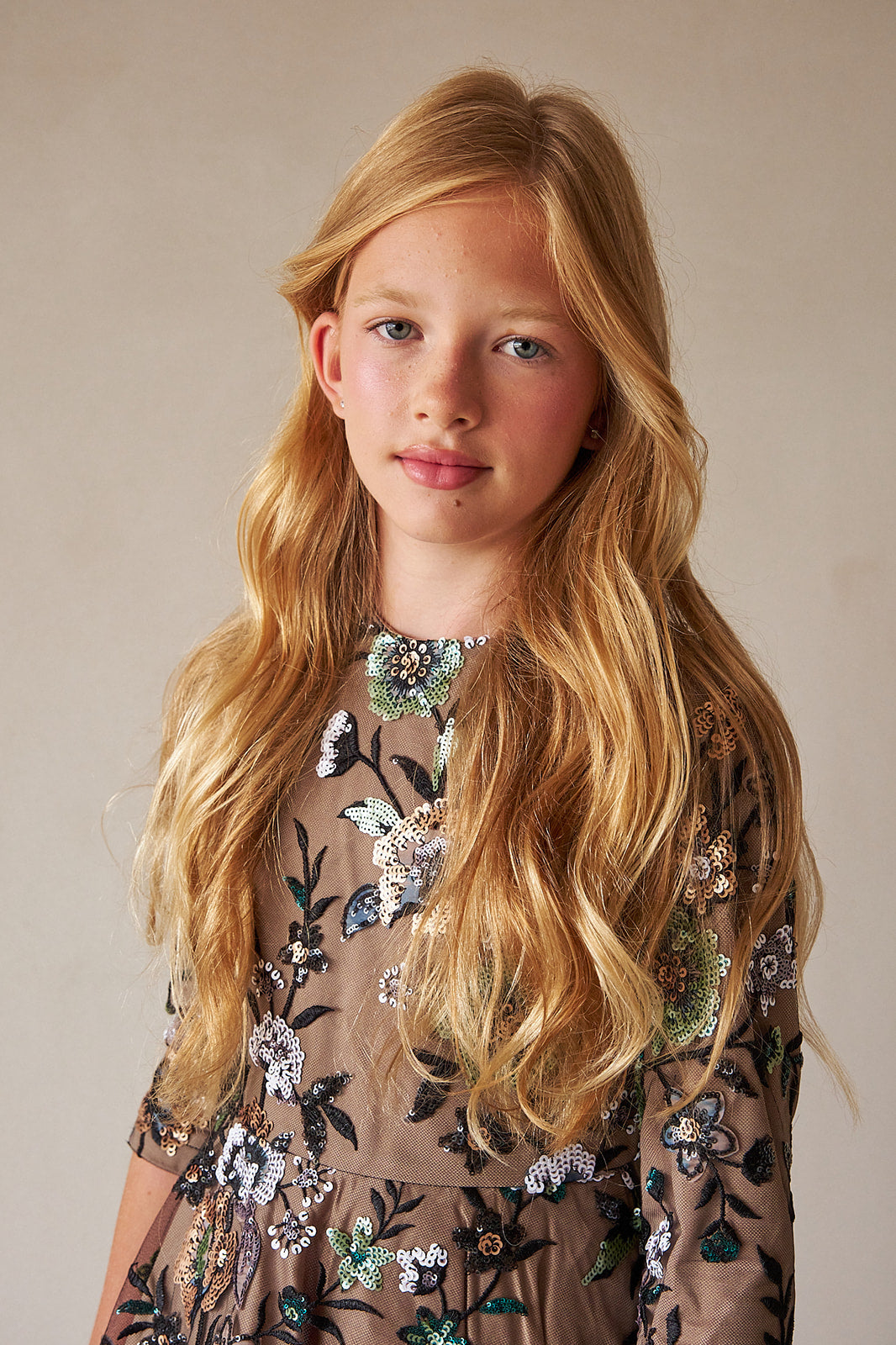 Floral Sequin Dress