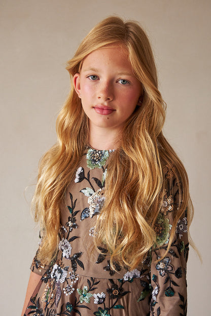 Floral Sequin Dress