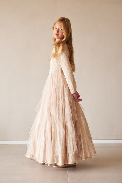 Mesh Cone Gown