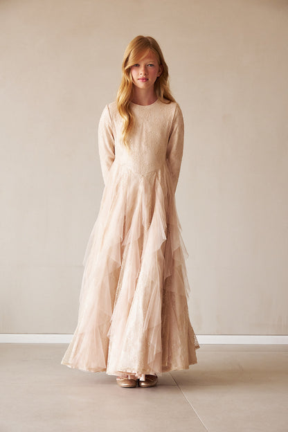 Mesh Cone Gown