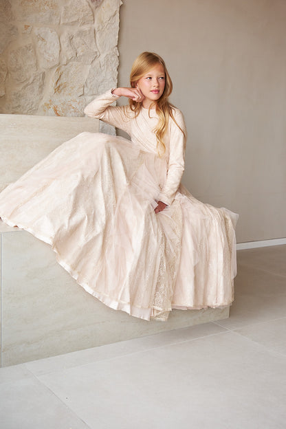 Mesh Cone Gown
