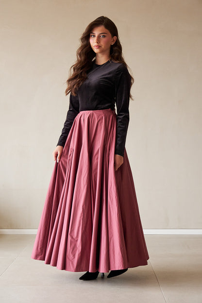 Nylon Skirt - Cabernet