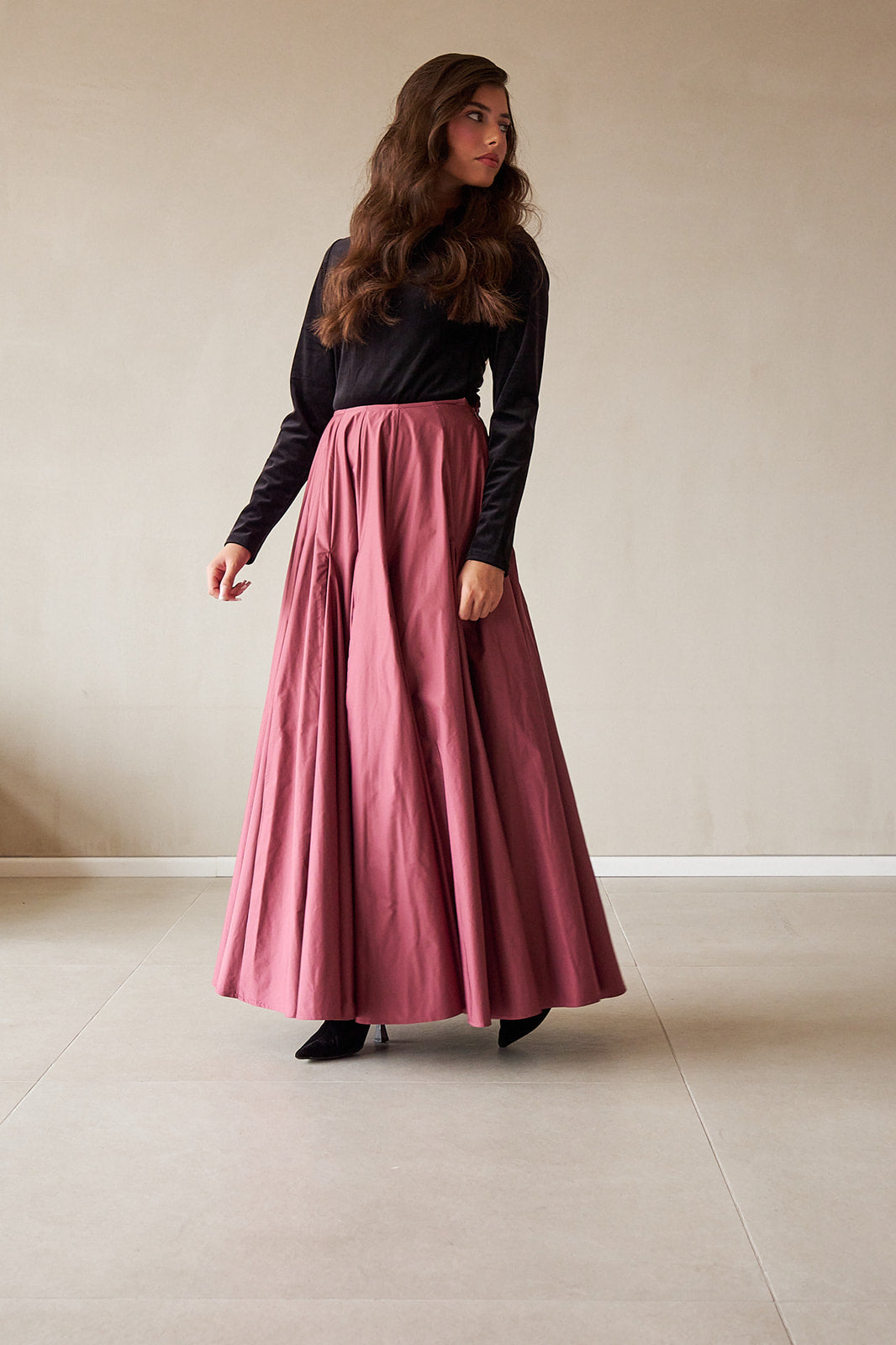 Nylon Skirt - Cabernet