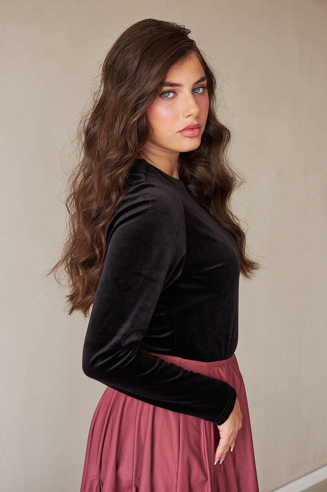 Velvet Blouse - Black