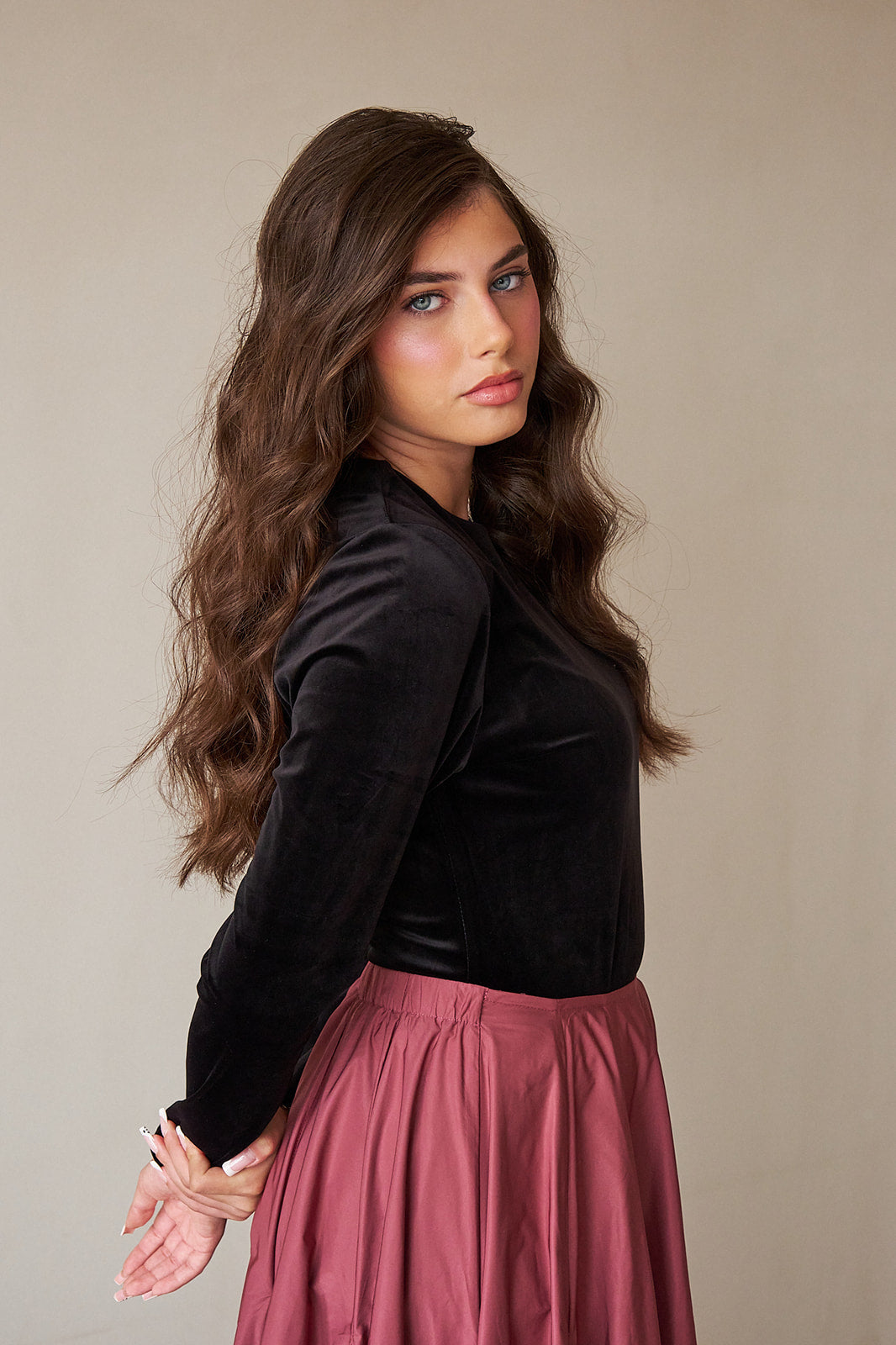 Nylon Skirt - Cabernet