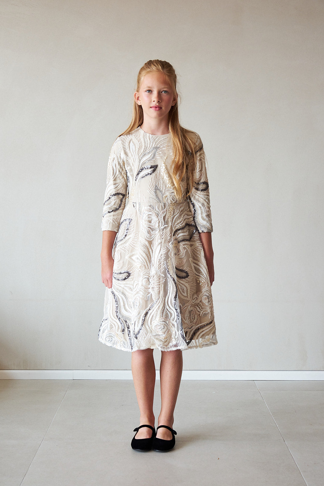 Leaf Sequin Dress