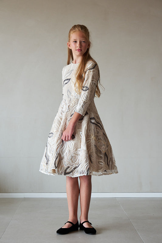 Leaf Sequin Dress