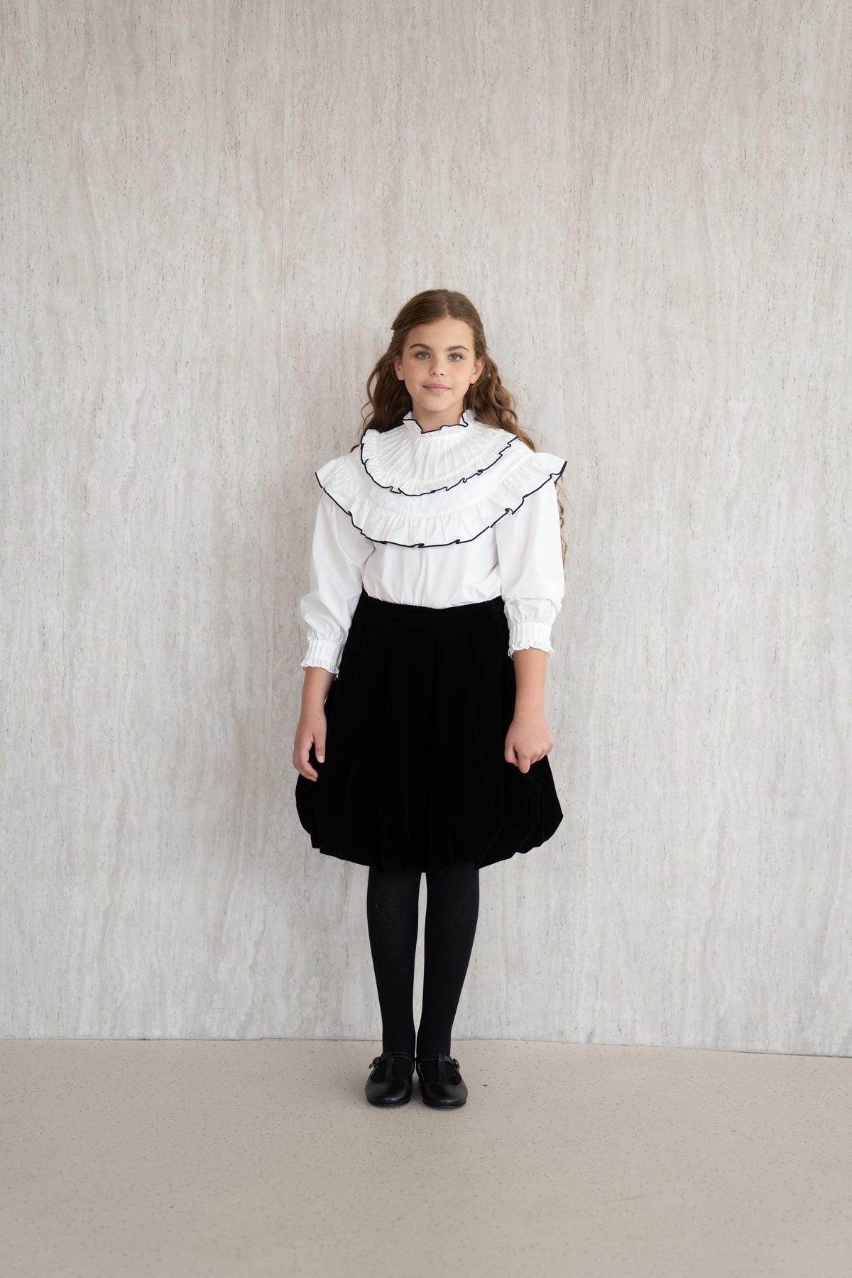 Ruffle Blouse - Black