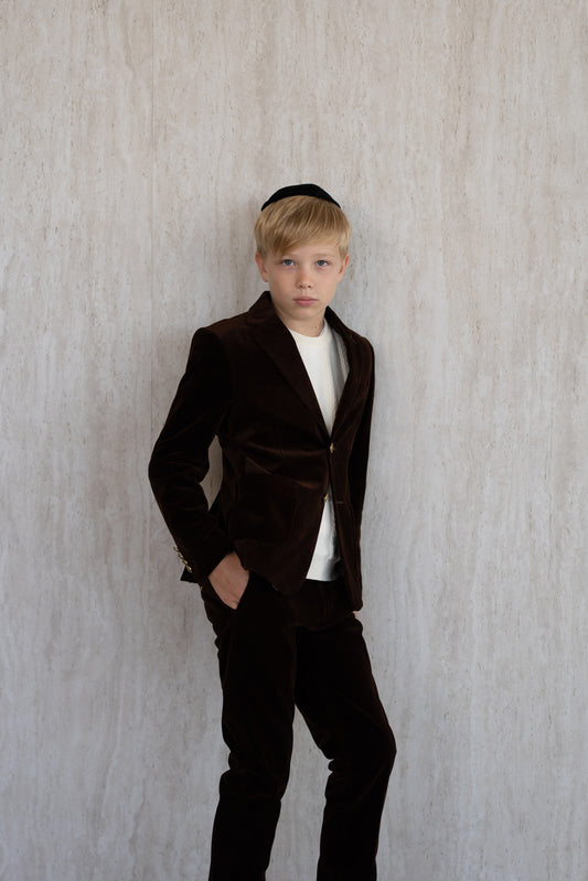 Velvet Jacket - Brown
