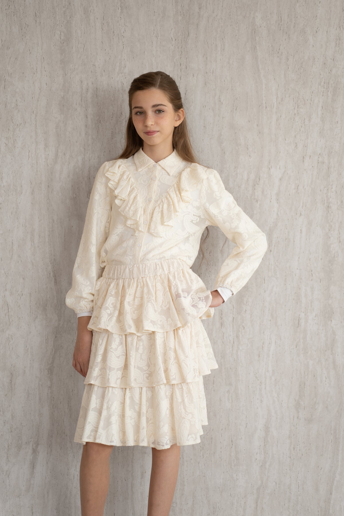 Lace Blouse - Cream