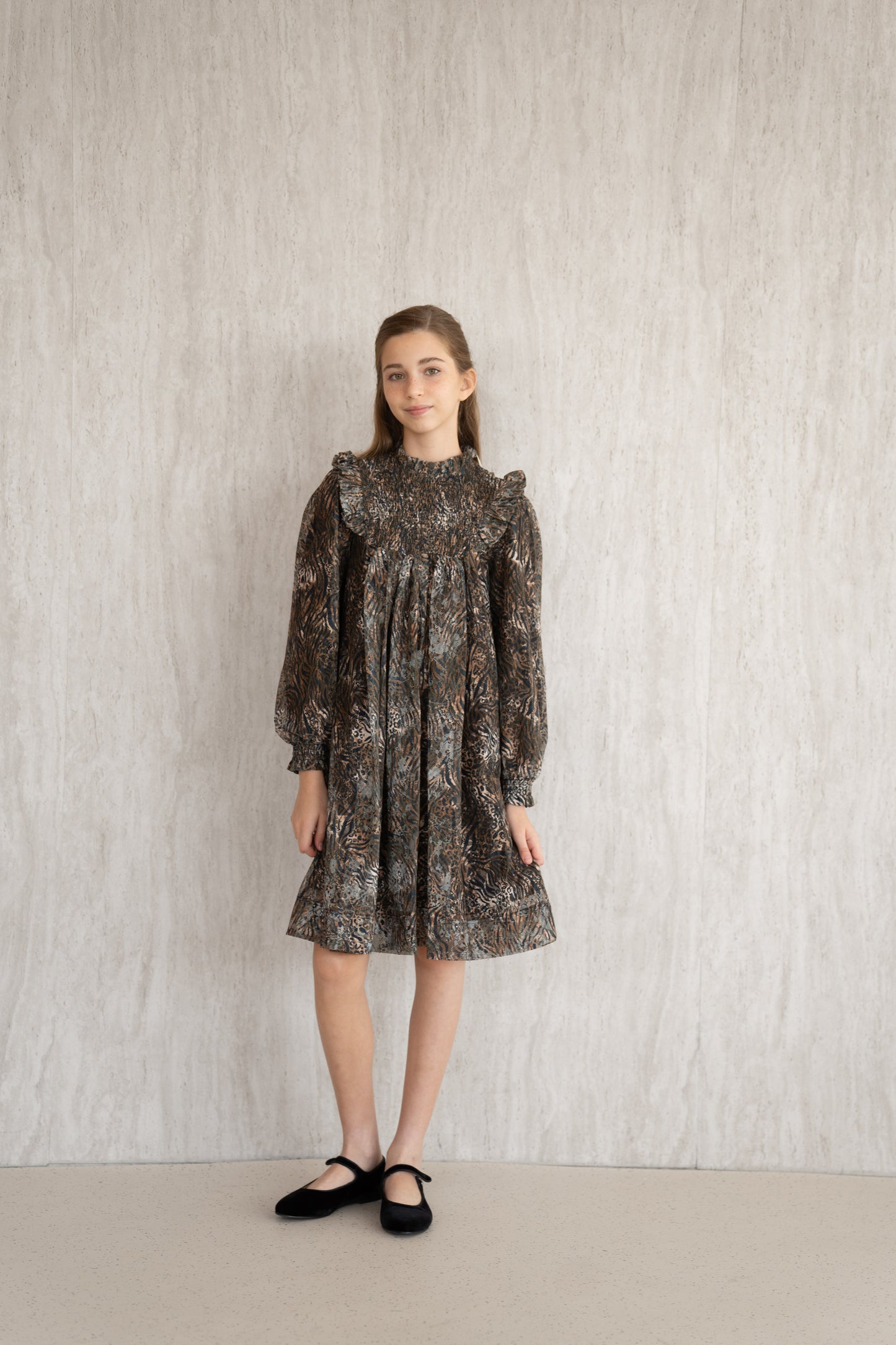 Mesh Dress - Leopard