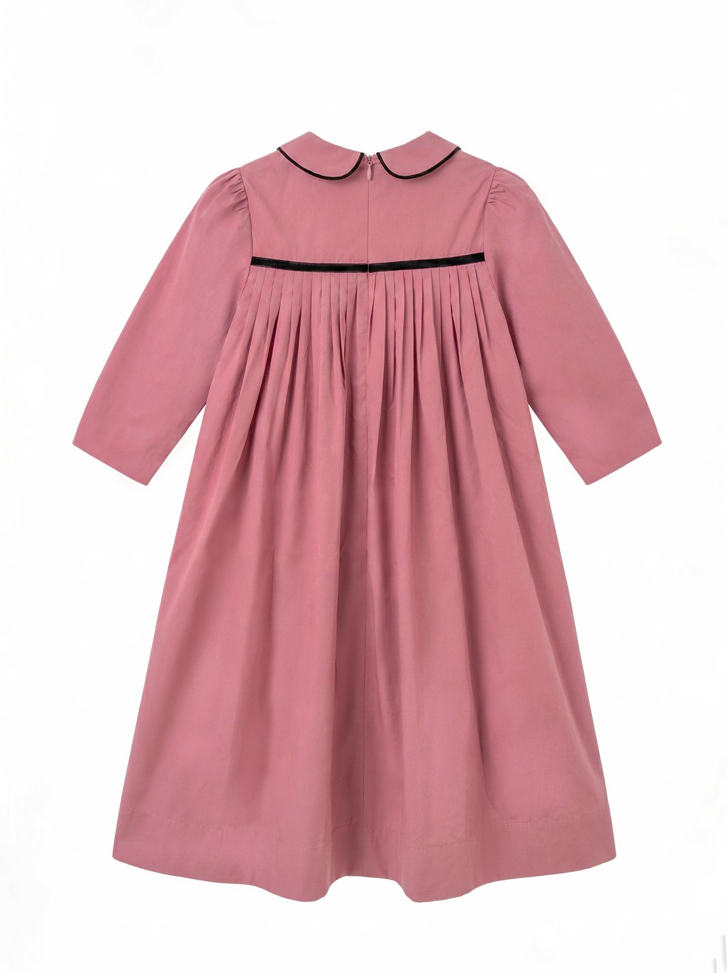 Pleated Flared Dress - Raspberry