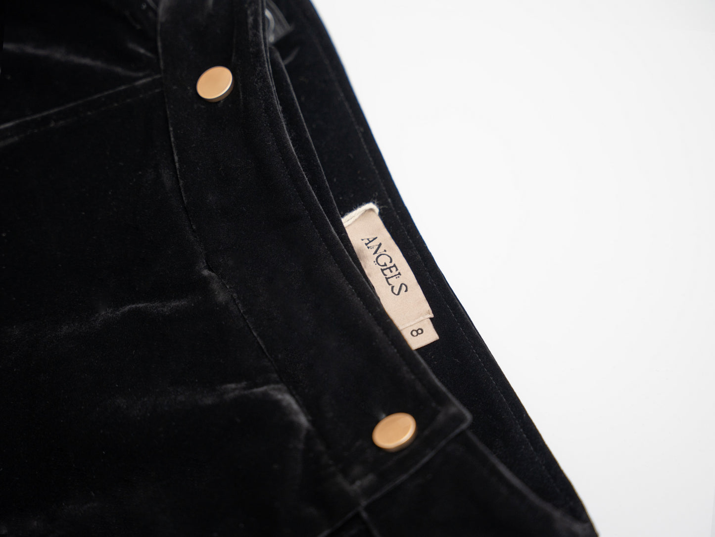 Velvet Wrap Skirt - Black
