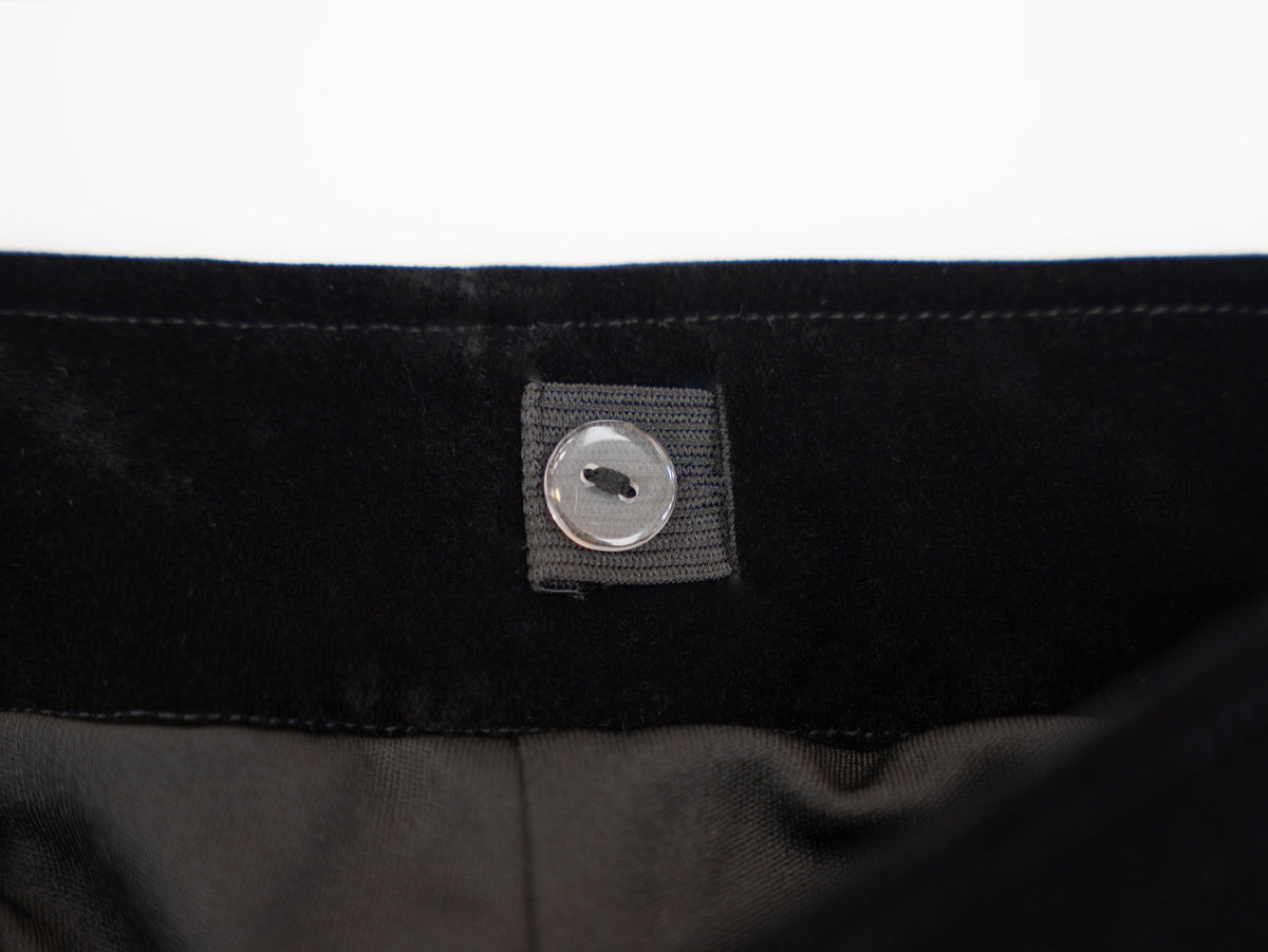 Velvet Wrap Skirt - Black
