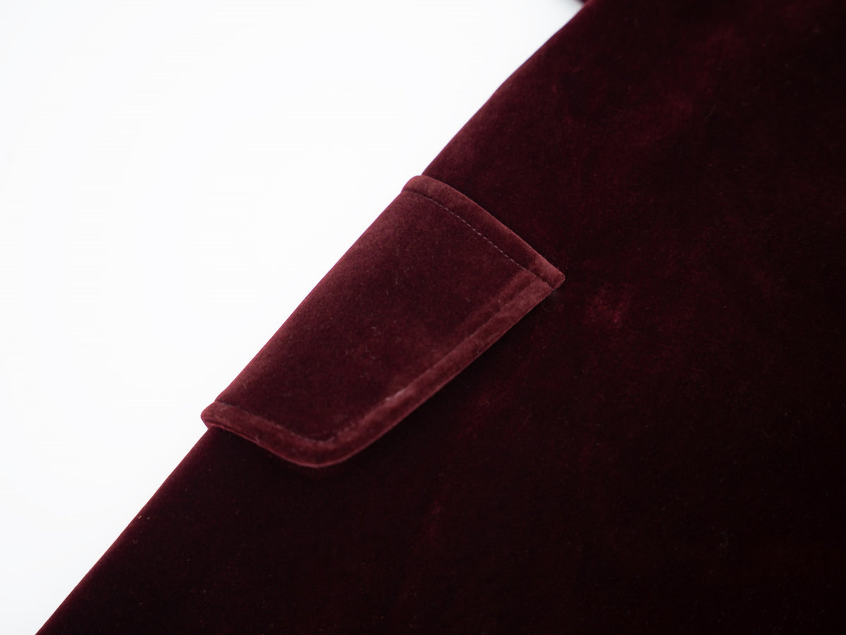 Velvet Wrap Skirt - Burgundy