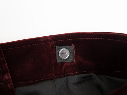 Velvet Wrap Skirt - Burgundy