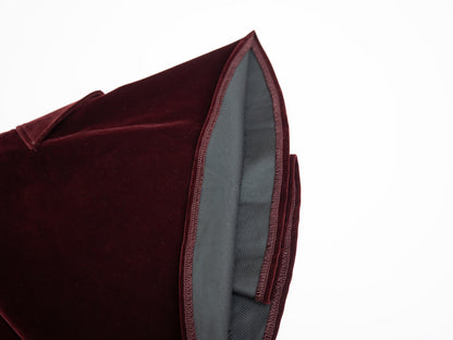 Velvet Wrap Skirt - Burgundy