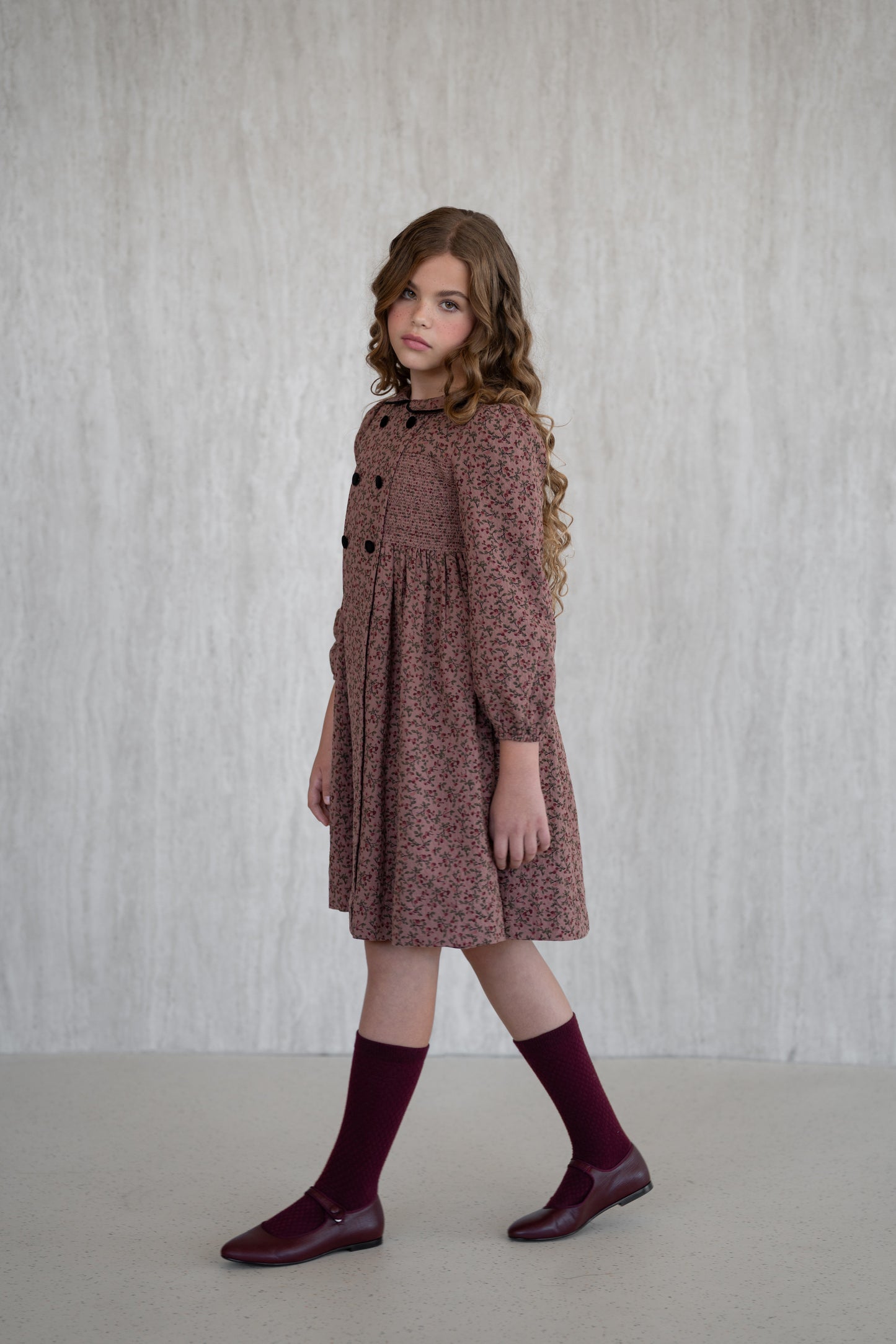 Peter Pan Dress - Floral
