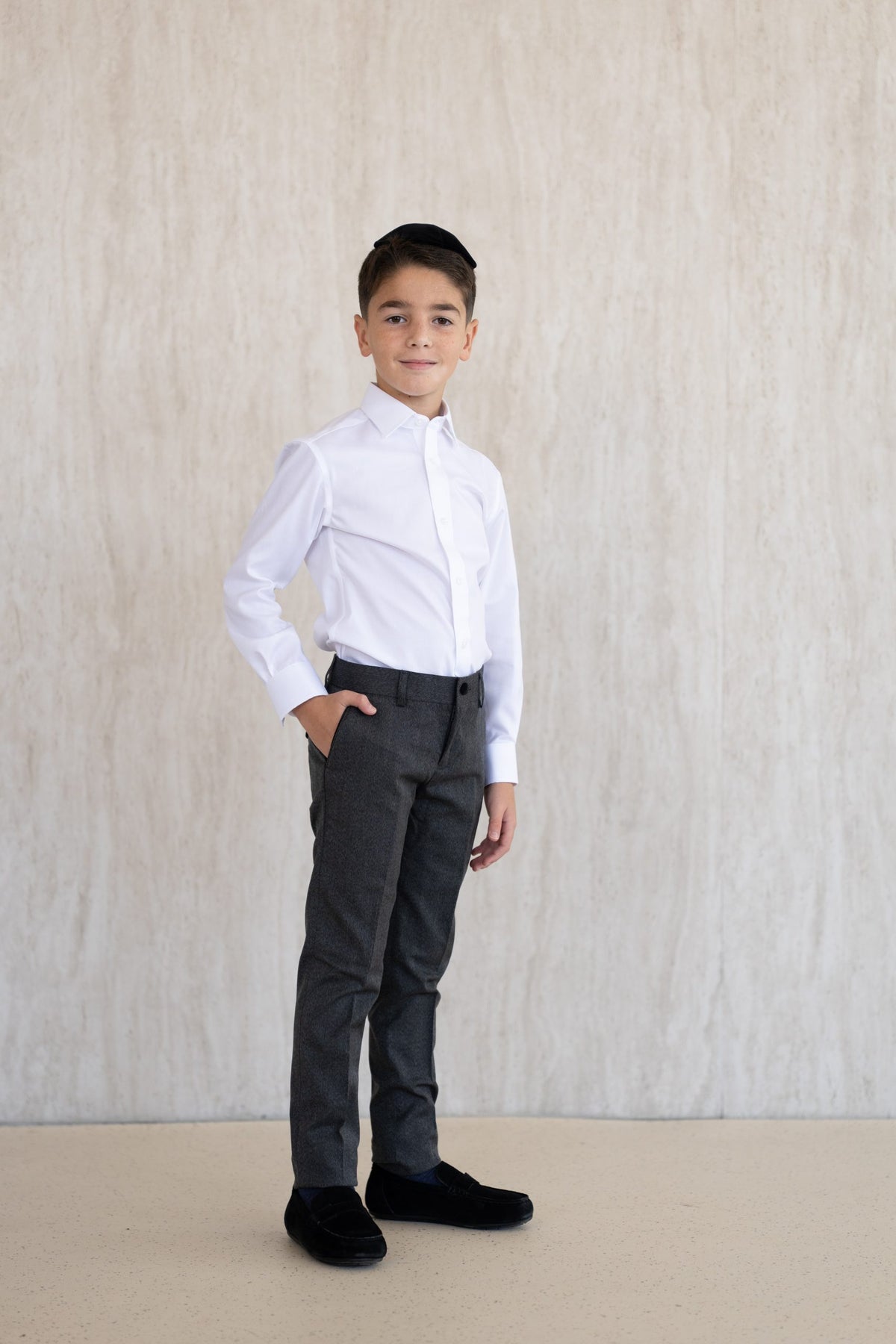 Herringbone Trouseres - Black