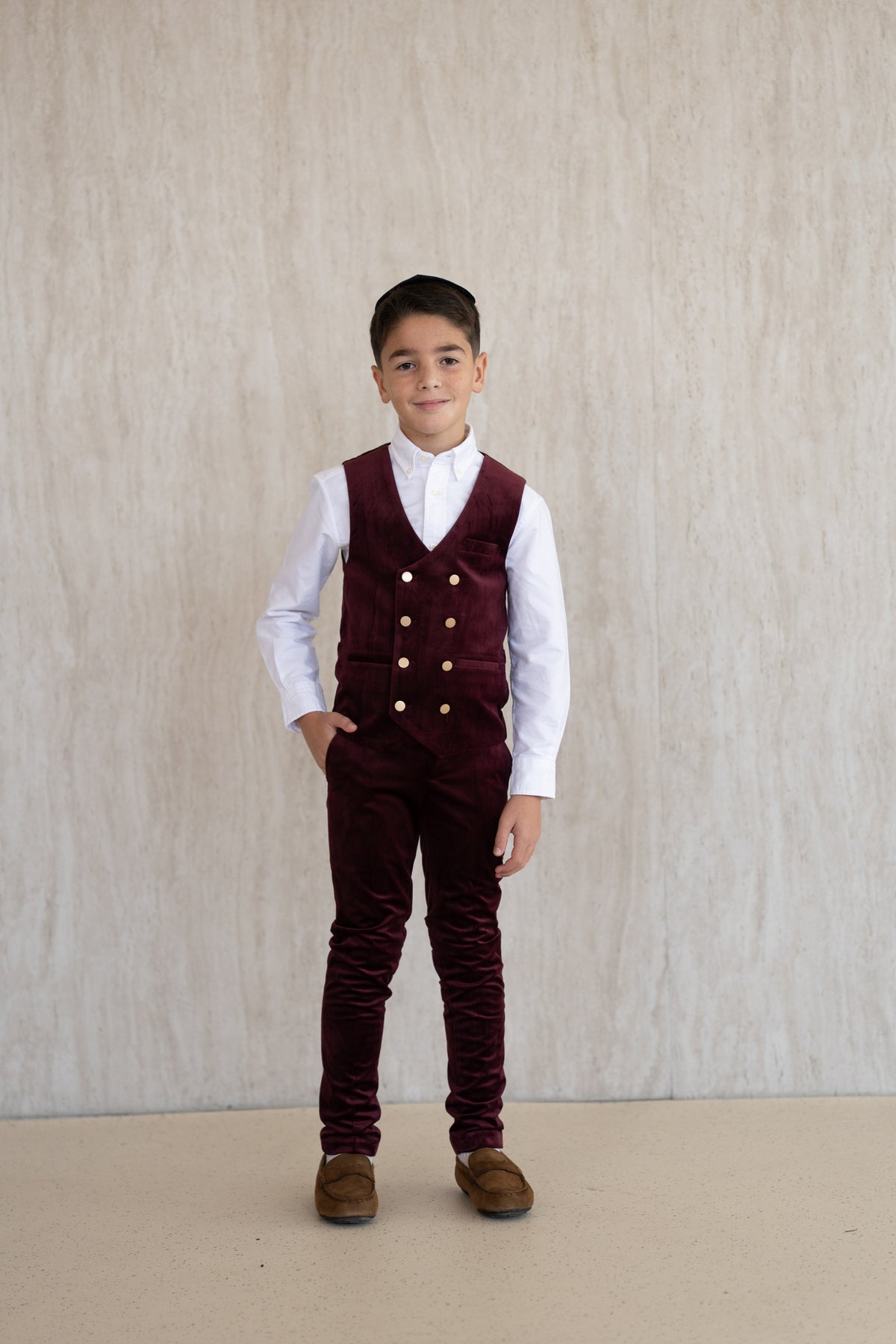 Velvet Vest - Wine