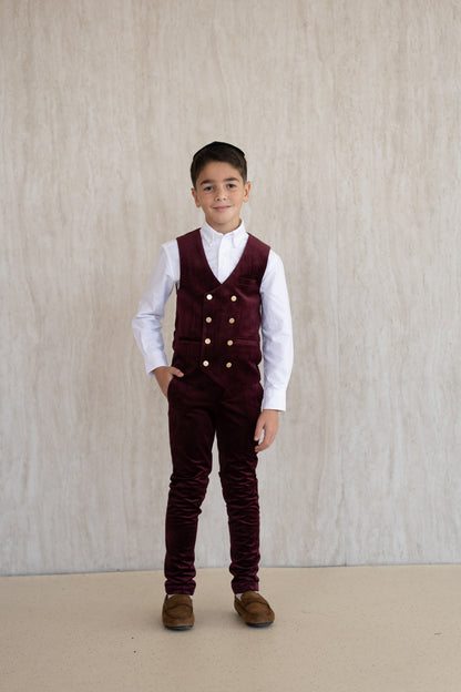 Velvet Vest - Wine