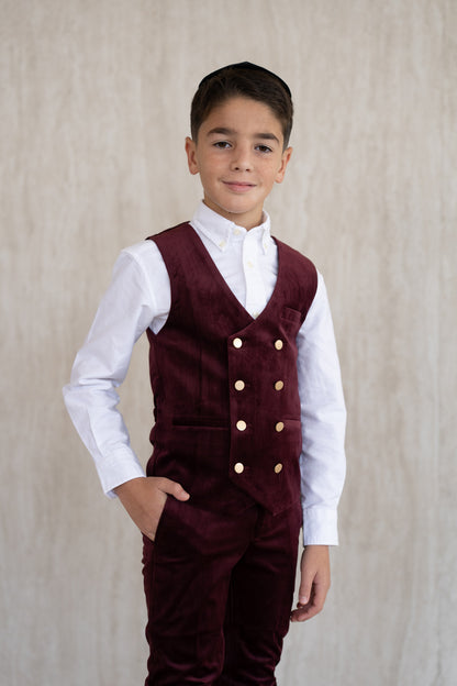Velvet Vest - Wine