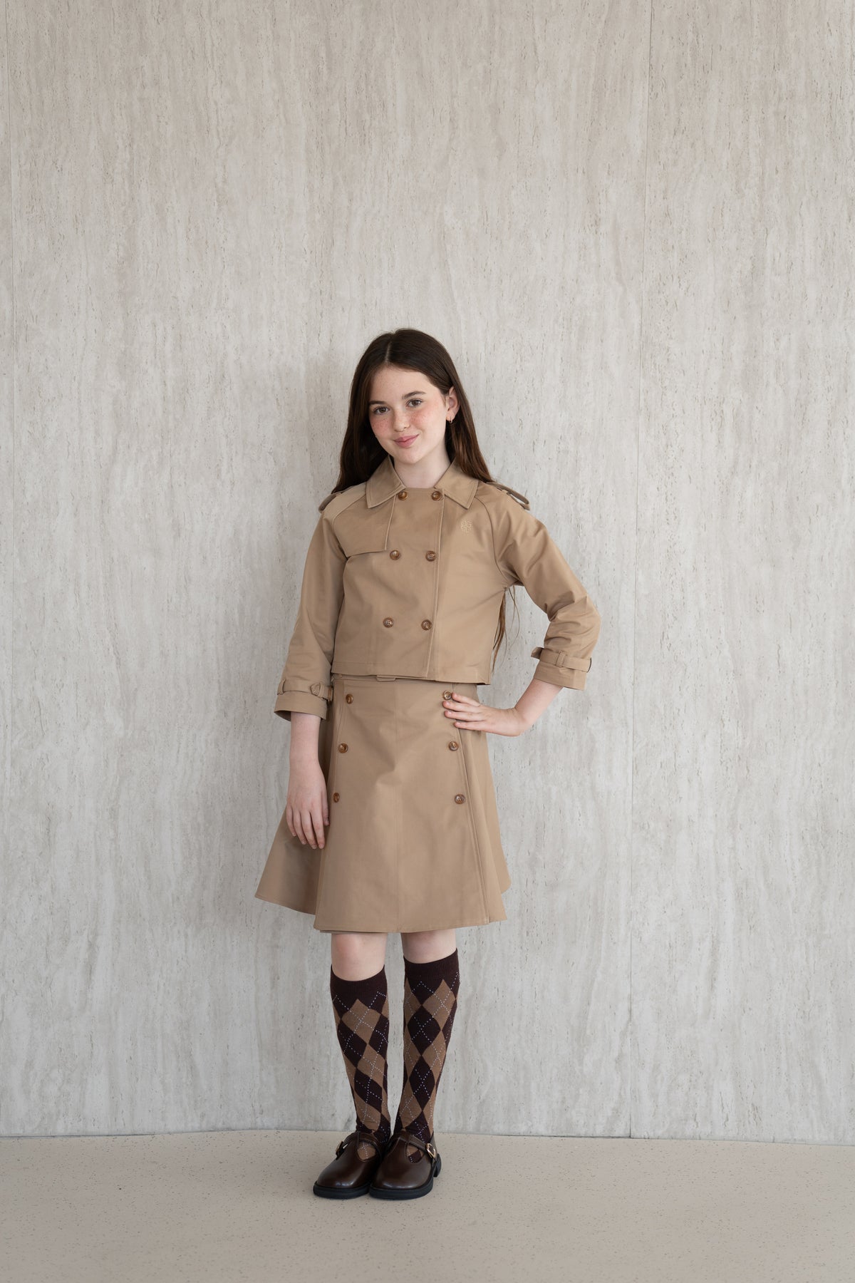 Button Wrap Skirt