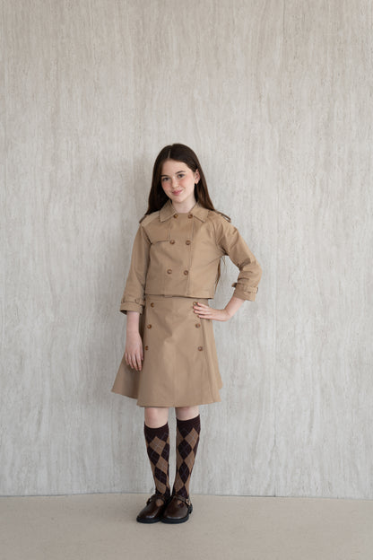 Button Wrap Skirt