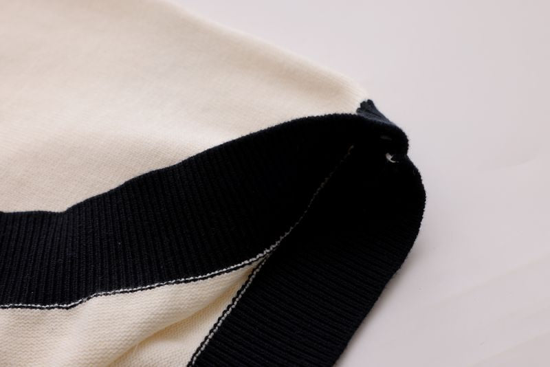 Combination Polo Knit - Cream