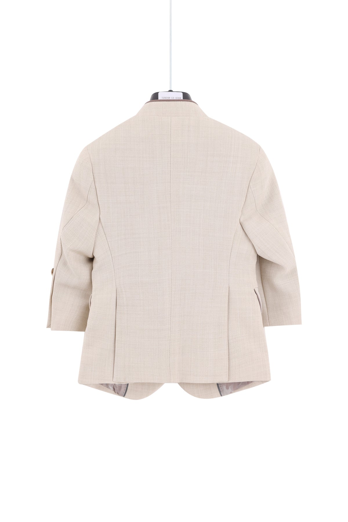 Asymmetric Tuxedo Jacket- Ivory